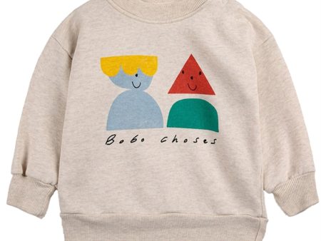 Bobo Choses Beige Funny Friends Sweatshirt Online now