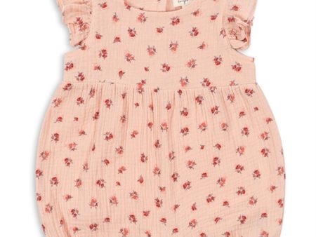 Konges Sløjd Peonia Pink Coco Frill Romper Hot on Sale