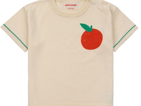 Bobo Choses Baby Tomato Knitted T-Shirt Offwhite Cheap