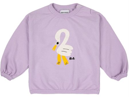 Bobo Choses Lavender Pelican Sweatshirt Hot on Sale