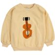 Bobo Choses Baby Acoustic Guitar Sweatshirt Round Neck Light Yellow Online Sale