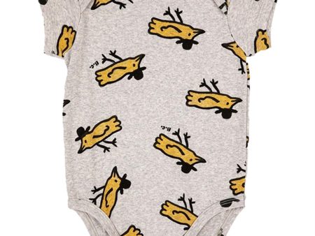 Bobo Choses Light Grey Mr Birdie All Over Body Fashion