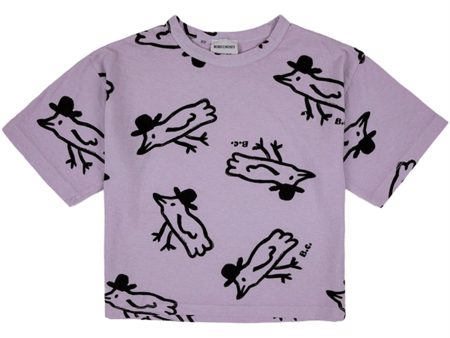 Bobo Choses Lavender Mr Birdie All Over T-Shirt Sale