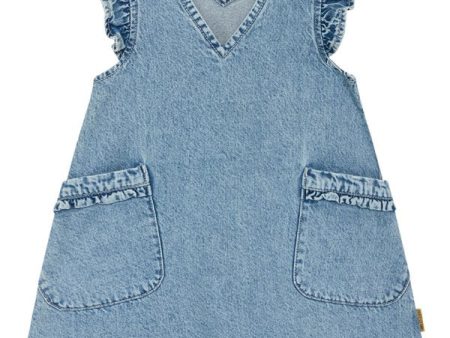 Hust & Claire Mini Washed Denim Kaila Kjole Hot on Sale