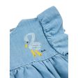 Bobo Choses Light Blue Pelican Flæse Kjole Hot on Sale