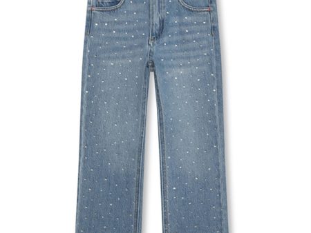 Billieblush Double Stone + Brush Denim Jeans Hot on Sale