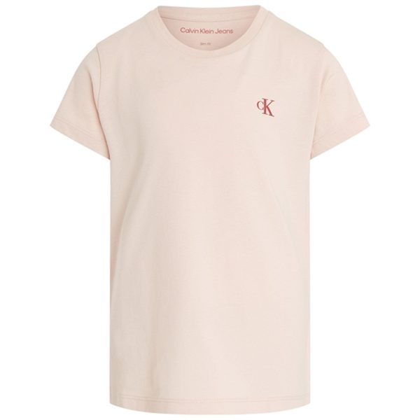 Calvin Klein Slim Monogram T-Shirt 2-Pak Bright White   Sepia Rose Online Hot Sale