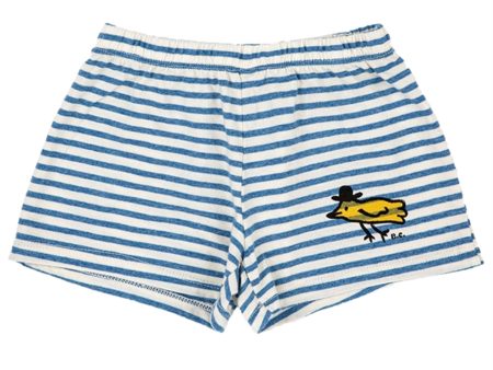 Bobo Choses Blue Stripe Shorts Hot on Sale