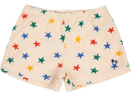 Bobo Choses White Multicolor Stars Terry Shorts Cheap