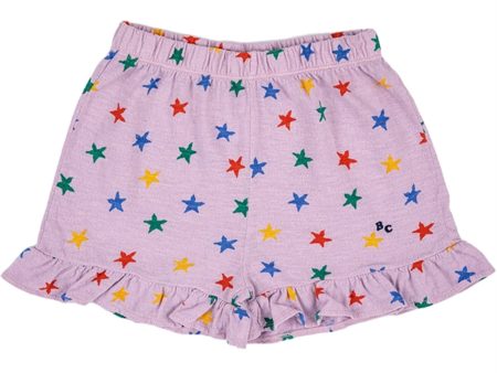 Bobo Choses Lavender Multicolor Stars All Over Flæse Shorts Cheap