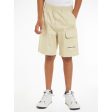 Calvin Klein Sateen Cargo Shorts Green Haze Cheap