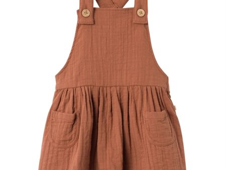 Lil Atelier Carob Brown Tuda Loose Kjole Cheap