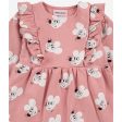 Bobo Choses Salmon Pink Mouse Kjole AOP Online Sale