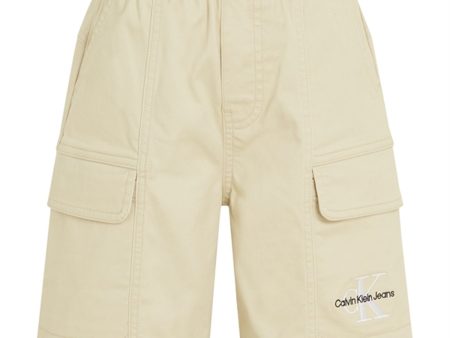 Calvin Klein Sateen Cargo Shorts Green Haze Cheap