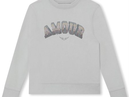 Zadig & Voltaire Light Grey Sweatshirt Online Hot Sale