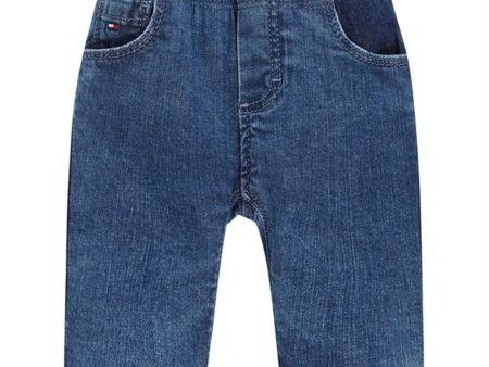 Tommy Hilfiger Baby Monotype Denim Bukser Denim Medium Supply