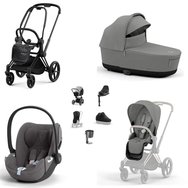 Cybex Bundle Priam Mirage Grey + Hot on Sale