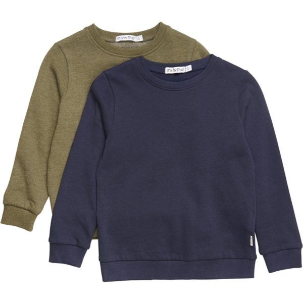 Minymo Dark Olive Sweatshirt 2-pak NOOS Online