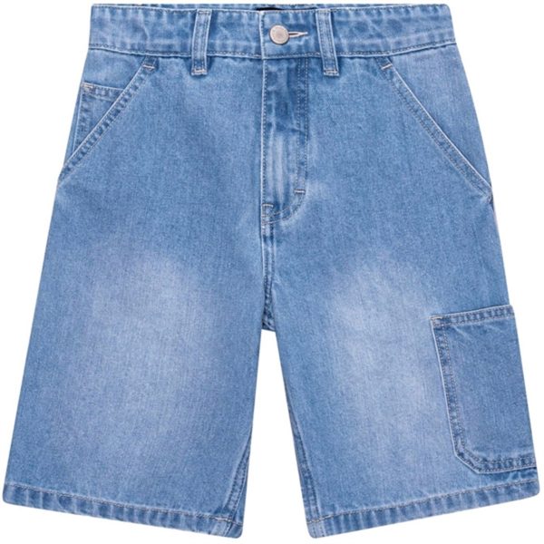 Molo Lightblue Denim Archie Shorts Online Hot Sale