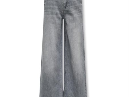 Kids ONLY Medium Grey Denim Comet Wide Leg Denim Jeans Noos Online Hot Sale