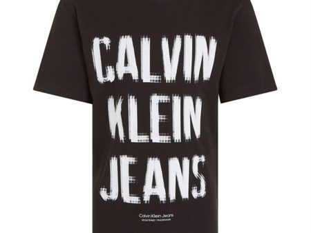 Calvin Klein Pixel Logo Relaxed T-Shirt Ck Black Fashion