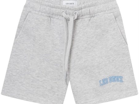 Les Deux Kids Snow Melange Washed Denim Blue Blake Sweatshorts For Cheap